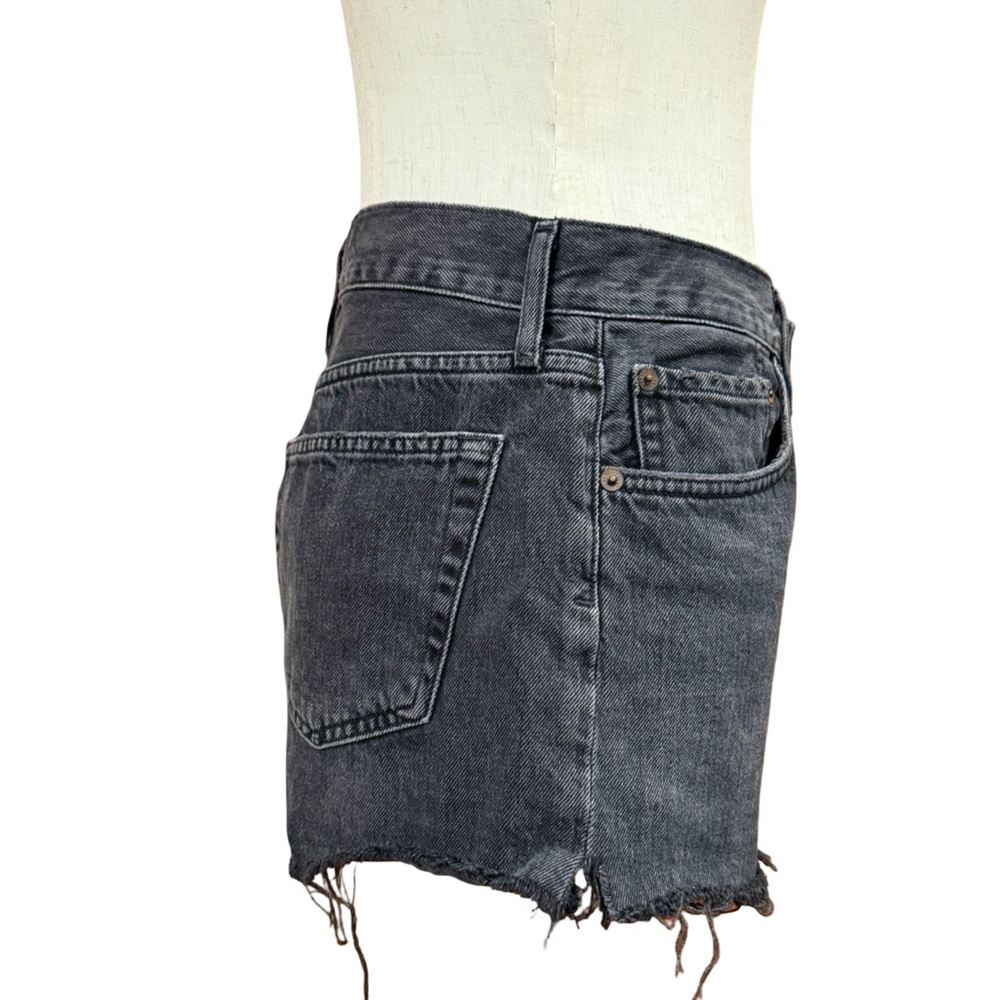 Agolde Parker Cut Off Jean Short In Crash Size 26 - Picture 3 of 9